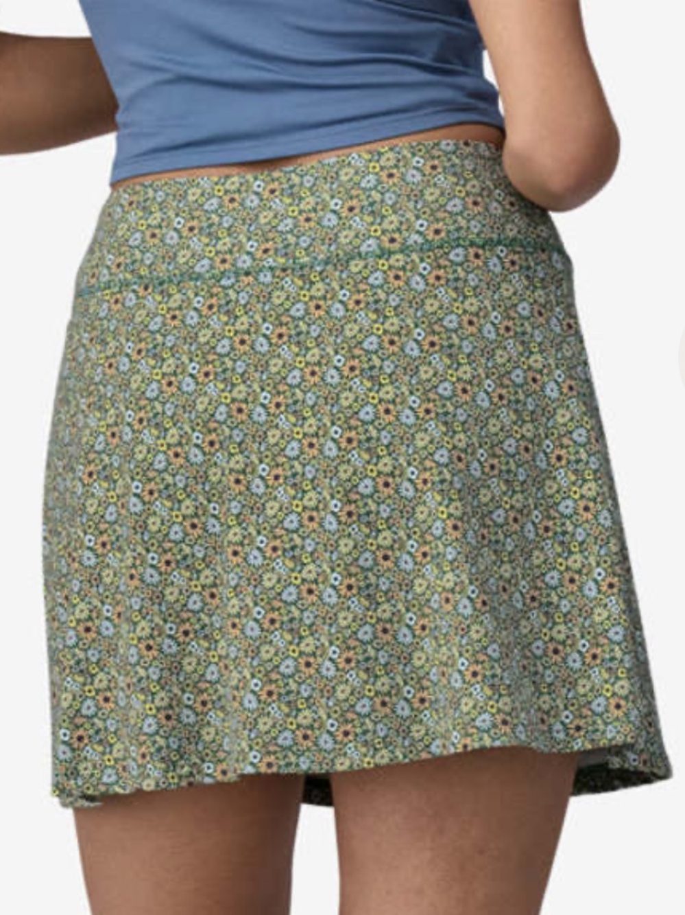 Patagonia Maipo Floral Fun Conifer Green Active Skort Size XXS - Picture 9 of 10